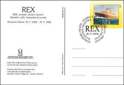RAZSTAVA POMORSKI MUZEJ - REX - MOSTRA MUSEO DEL MARE